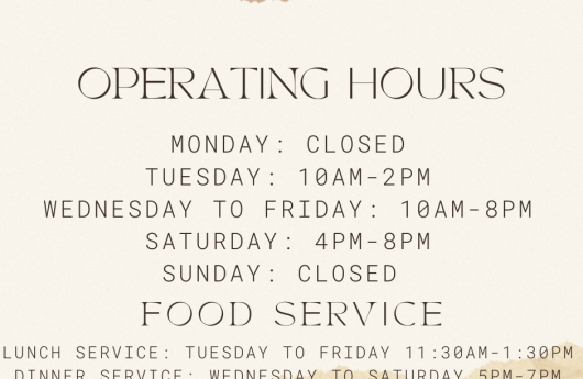 Cypress Club:  New Operating Hours